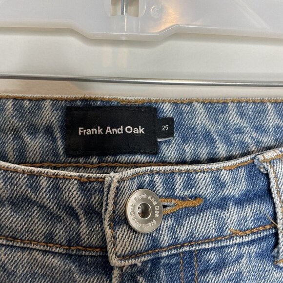 Frank And Oak Women’s Straight Leg Light Wash Jeans Size 25 - Picture 2 of 8